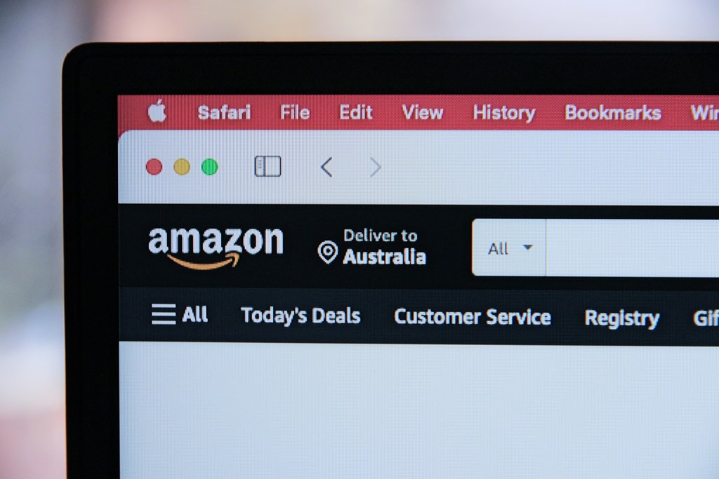 Amazon website interface